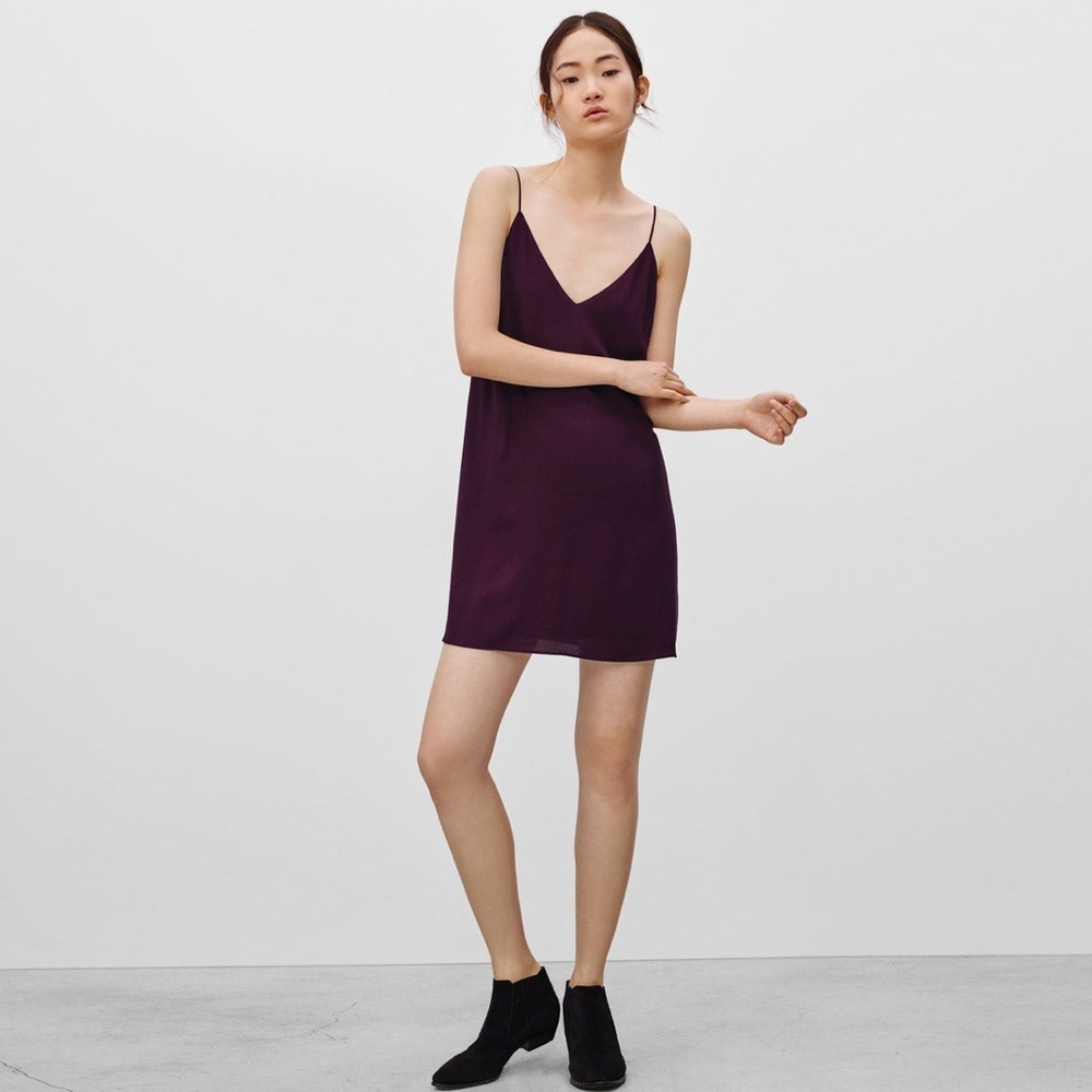 Wilfred Free Vivienne Slip Dress Elegant Purple Women's Mediun